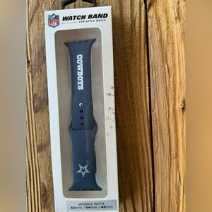 New Dallas Cowboys Navy Logo Silicone Apple Watch Band